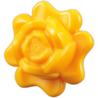 Lego květina, růže, světle oranžová (93081c BRIGHT LIGHT ORANGE)